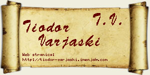 Tiodor Varjaški vizit kartica